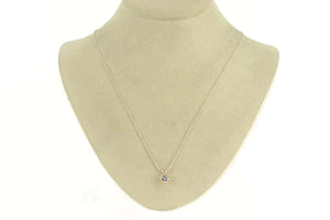 14K 0.84 Ct Solitaire Round Brilliant Diamond Pendant Yellow Gold