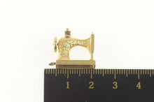 Load image into Gallery viewer, 14K 3D Articulated Sewing Machine Fashion Charm/Pendant Yellow Gold