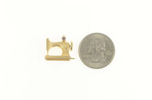 Load image into Gallery viewer, 14K 3D Articulated Sewing Machine Fashion Charm/Pendant Yellow Gold