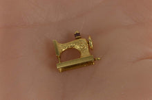 Load image into Gallery viewer, 14K 3D Articulated Sewing Machine Fashion Charm/Pendant Yellow Gold