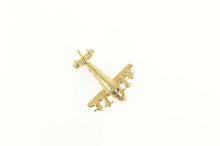 Load image into Gallery viewer, 14K 3D Articulated Opening Plane With Passengers Charm/Pendant Yellow Gold