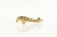 Load image into Gallery viewer, 14K 3D Articulated Opening Plane With Passengers Charm/Pendant Yellow Gold