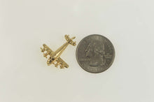 Load image into Gallery viewer, 14K 3D Articulated Opening Plane With Passengers Charm/Pendant Yellow Gold