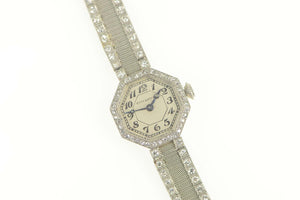 2.09 Ctw Tiffany & Co Art Deco Diamond Women's Watch