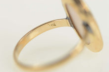 Load image into Gallery viewer, 10K Victorian Carved Shell Cameo Classic Ring Size 4.25 Yellow Gold