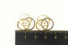 Load image into Gallery viewer, 14K Twist Spiral Borromean Rings Stud Enhancer Earring Jackets Yellow Gold
