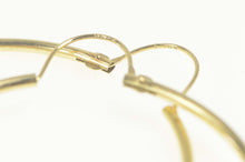 Load image into Gallery viewer, 14K 33.7mm Classic Simple Plain Hoop Earrings Yellow Gold