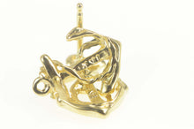 Load image into Gallery viewer, 14K Ships Anchor Nautical Sailing Hope Symbol Earrings Yellow Gold