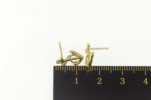 Load image into Gallery viewer, 14K Ships Anchor Nautical Sailing Hope Symbol Earrings Yellow Gold