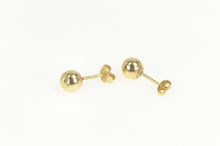 Load image into Gallery viewer, 14K Diamond Cut Spiral Ball Circle Round Stud Earrings Yellow Gold