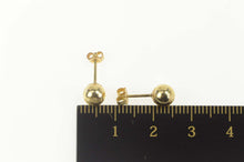 Load image into Gallery viewer, 14K Diamond Cut Spiral Ball Circle Round Stud Earrings Yellow Gold