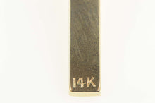 Load image into Gallery viewer, 14K Art Deco Floral Pinstriped Cross Christian Pendant Yellow Gold