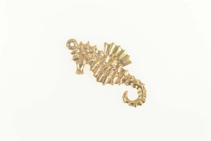 14K Stylized Sea Horse Ocean Animal Charm/Pendant Rose Gold
