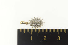 Load image into Gallery viewer, 10K Diamond Accent Marquise Cluster Simple Pendant Yellow Gold