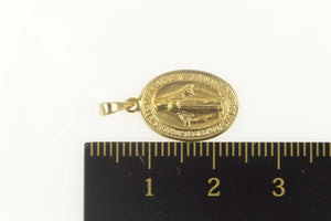 14K Catholic Virgin Mary Christian Faith Talisman Charm/Pendant Yellow Gold