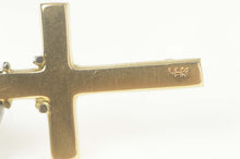 Load image into Gallery viewer, 14K Cross Christian Faith Rosary Detailed Symbol Pendant Yellow Gold