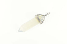 Load image into Gallery viewer, Sterling Silver Opalite Point Syn. Crystal Statement Pendant