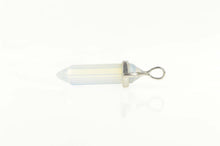 Load image into Gallery viewer, Sterling Silver Opalite Point Syn. Crystal Statement Pendant