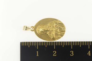 14K Jesus Christ Sacred Heart Christian Faith Charm/Pendant Yellow Gold