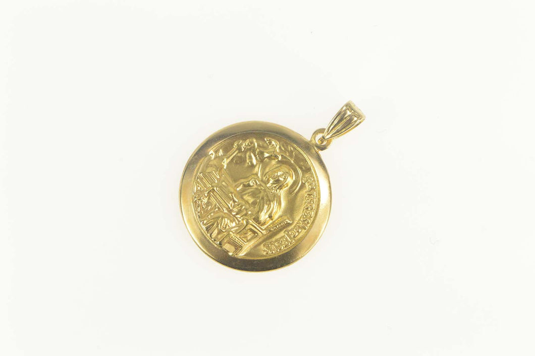 14K Christian Patron Saint Mother Theresa Charm/Pendant Yellow Gold