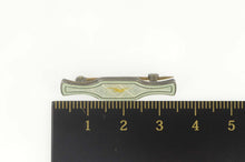 Load image into Gallery viewer, Sterling Silver Art Deco Two Tone Sparrow Enamel Bar Pin/Brooch