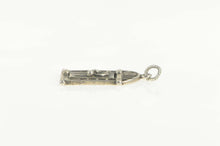 Load image into Gallery viewer, Sterling Silver Merry Christmas Front Door Holiday Greeting Charm/Pendant