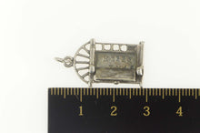 Load image into Gallery viewer, Sterling Silver Merry Christmas Front Door Holiday Greeting Charm/Pendant