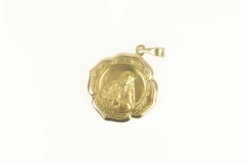 14K Patron Saint Andrew Christian Faith Scotland Charm/Pendant Yellow Gold