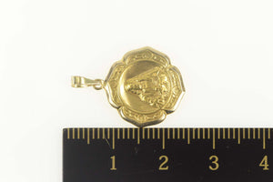 14K Patron Saint Andrew Christian Faith Scotland Charm/Pendant Yellow Gold