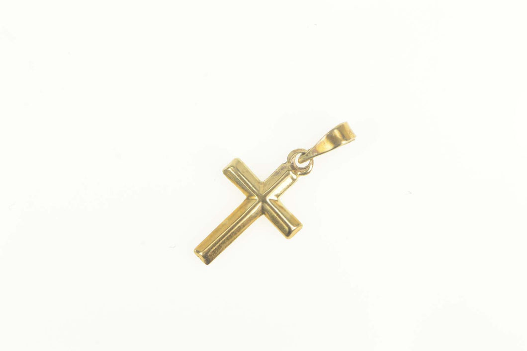 14K Christian Faith Cross Symbol Jesus Christ Charm/Pendant Yellow Gold