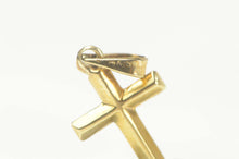 Load image into Gallery viewer, 14K Christian Faith Cross Symbol Jesus Christ Charm/Pendant Yellow Gold