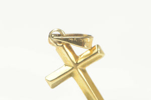 14K Christian Faith Cross Symbol Jesus Christ Charm/Pendant Yellow Gold
