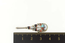 Load image into Gallery viewer, Sterling Silver Ruth LonJose Zuni Native American Onyx Pendant