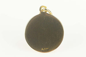 14K Virgin Mary Sacred Heart Christian Faith Charm/Pendant Yellow Gold