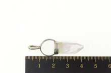 Load image into Gallery viewer, Sterling Silver Crystal Quartz Point Drop Mental Clarity Pendant