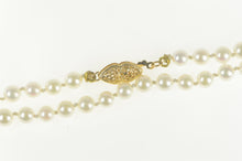 Load image into Gallery viewer, 14K 4.8mm Pearl Strand Classic Statement Necklace 18&quot; Yellow Gold