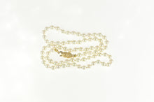 Load image into Gallery viewer, 14K 4.8mm Pearl Strand Classic Statement Necklace 18&quot; Yellow Gold