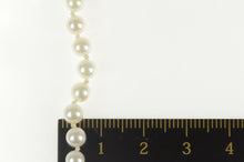 Load image into Gallery viewer, 14K 4.8mm Pearl Strand Classic Statement Necklace 18&quot; Yellow Gold