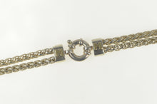 Load image into Gallery viewer, Sterling Silver Fili Menegatti Designer Layered Wheat Chain Necklace 18&quot;