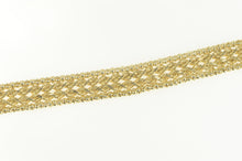 Load image into Gallery viewer, 14K Rope Link Braid Design Wide Chain Statement Necklace 16.5&quot; Yellow Gold