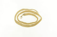 Load image into Gallery viewer, 14K Rope Link Braid Design Wide Chain Statement Necklace 16.5&quot; Yellow Gold