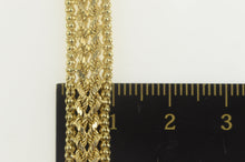 Load image into Gallery viewer, 14K Rope Link Braid Design Wide Chain Statement Necklace 16.5&quot; Yellow Gold