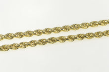 Load image into Gallery viewer, 10K 5.4mm Thick Rope Link Woven Twist Chain Necklace 22.25&quot; Yellow Gold