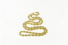 Load image into Gallery viewer, 10K 5.4mm Thick Rope Link Woven Twist Chain Necklace 22.25&quot; Yellow Gold
