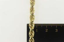 Load image into Gallery viewer, 10K 5.4mm Thick Rope Link Woven Twist Chain Necklace 22.25&quot; Yellow Gold