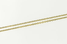 Load image into Gallery viewer, 14K 1.1mm Classic Cable Link Simple Chain Necklace 16.75&quot; Yellow Gold