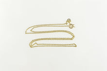 Load image into Gallery viewer, 14K 1.1mm Classic Cable Link Simple Chain Necklace 16.75&quot; Yellow Gold