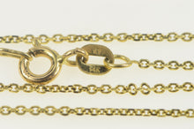 Load image into Gallery viewer, 14K 1.1mm Classic Cable Link Simple Chain Necklace 16.75&quot; Yellow Gold