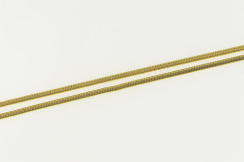 14K 1.0mm Classic Snake Chain Round Link Necklace 17.75