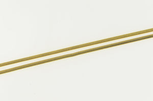 14K 1.0mm Classic Snake Chain Round Link Necklace 17.75" Yellow Gold